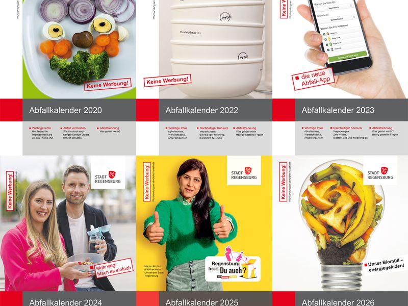 <p>Gestaltung des neuen städtischen Abfallkalenders - wie auch in den vergangenen Jahren. Passend zum Jahr 2024 eine Umsetzung für 18:1 Plakatwände.</p>